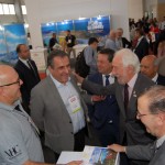 Autoridades no estande da Trend são recepcionadas por Claiton Armelin