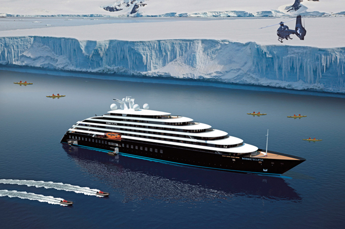 Crystal Cruises anuncia três novos navios em parceria com Fincantieri 1 Os navios serão entreguem em 2028, 2030 e 2032 (Divulgação/Crystal Cruises)