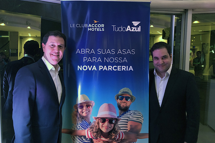 Daniel Bicudo, diretor do TudoAzul e Flavio Gordiano, Head de Loyalty da Accor para América do Sul