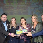 Diego Ortega, Paula Rorato , Andressa Raymundo, Paula Souza e Fernando B. Del Cistia receberam o prêmio de Campeão Geral de Vendas pela CVC Viagens