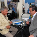 Enrique Litman, de Santa Catarina, conversando com Claiton Armelin, da CVC Corp