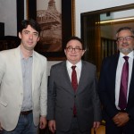 Fabricio Amaral, presidente da Góias Turismo, Manoel Linhares, presidente da ABIH Nacional, e Bob Santos, secretário Nacional MTur