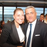 Francesca Coppola, head de eventos do MSC Seaside, e Marco Cardoso, gerente de Serviços da MSC