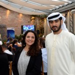 Gabriela Doss, da Aviareps, e Abdulla Al Suwaidi, do Turismo de Dubai