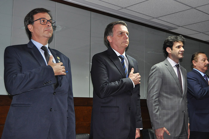 Gilson Machado Neto, Jair Bolsonaro e o ministro Marcelo Alvaro Antônio