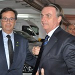 Gilson Machado Neto recebe o presidente jair Bolsonaro em sua posse