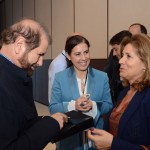 Guilherme Paulus, da GJP, Gisele Lima, da Promo, e  Fátima Vila Maior, da BTL