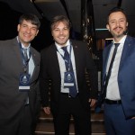 Ignacio Palacios, Rafael Sacomani e Eduardo Mariani, da MSC Brasil