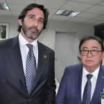 Lucas Fiuza, da Brasil Real, com Manoel Linhares, presidente da ABIH