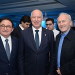 Manoel Linhares, da ABIH, Herculano Passos, da Frentur, e Neuso Morello Rafagnin, do Sindhotéis Manoel Linhares, da ABIH, Herculano Passos, da Frentur, e Neuso Morello Rafagnin, do Sindhotéis