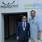 Manoel Linhares, presidente da ABIH Nacional, e Gustavo Binardi, da Equipotel