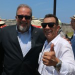 Manuel Marrero Cruz, ministro do Turismo de Cuba com Roberto Silva, da Sanchat Tur