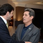 Marcelo Álvado Antônio, ministro do Turismo, e Rogério Siqueira, presidente do Beto Carrero