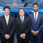Marcelo Álvaro Antônio, ministro do Turismo, Chico Brasileiro, prefeito de Foz do Iguaçu, e Juliano Braga, do M&E Marcelo Álvaro Antônio, ministro do Turismo, Chico Brasileiro, prefeito de Foz do Iguaçu, e Juliano Braga, do M&E