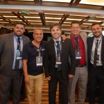 Marcos Vinicius Souza, Mario Cardoso, Rafael Saccomani, Christoper Soares e Marcio Genaro, da MSC Cruzeiros