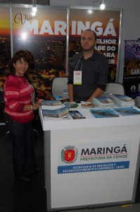Marlei Cardoso e Luiz Fernando Neves Alves, da Prefetura de Maringá