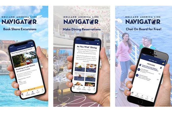 App permite que os hóspedes personalizem seus cruzeiros, reservem serviços e conversem enquanto navegam ou visitam portos