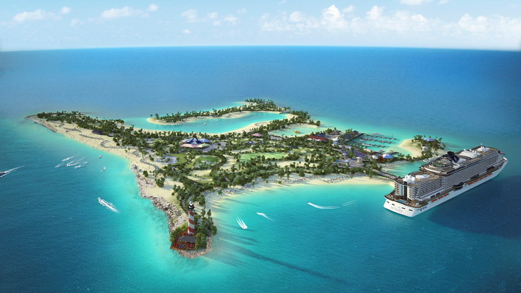 Ocean Cay MSC Marine Reserve, ilha privativa na Bahamas, será aberta em novembro.