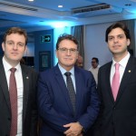 Ricardo Guidi, deputado Federal, Vinicius Lummertz, secretário de Turismo de SP, e Aj Albuquerque, deputado Federal