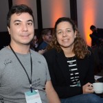 Ricardo Nisiide, do Tetris Hostel, e Deborah Luiza, do Iguassu Eco Hotel