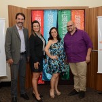 Ricardo Nobre, da SECULT Salvador, Débora Volpato, de Goiânia CVB, Luciana Cotrim, do Senac Bahia, e Carlos Naves, do Hotel 44