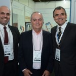 Roberto Gracioso, do Hotel Century Paulista, Pedro Fortes, da ABIH-RJ, e Gustavo Guimarães, da ABIH-ES