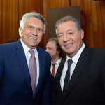 Ronaldo Caiado, governador do Goiás, e Alexandre Sampaio, presidente do FBHA