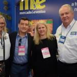 Rosa Masgrau e Roy Taylor, do M&E, com Ivan Blanco, da Aerolineas Argentinas, com sua esposa Gleanis Aparecida