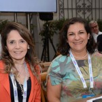 Rúbia Carla Andrade, da Capta Turismo, e Mônica Haddad, da Brasilia Viagens