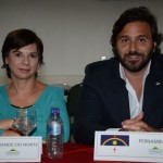 Solange Portela, subsecretária de Turismo do RN, e Rodrigo Novaes, secretário de Turismo de Pernambuco