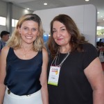 Tatiana Turra, presidente do Instituto de Turismo de Curitiba, com Magda Nassar, presidente da Braztoa