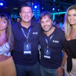 Tatiane Marina, da Latam Travel e Carla Costa, da Guiamondi Viagens, com Cristopher Soares e Rafael Sacomani, da MSC