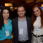 Tatá Costa, do Praiamar Natal, Thiago Benati, da Visual Turismo, e Filomena, do HM Hotel Tatá Costa, do Praiamar Natal, Thiago Benati, da Visual Turismo, e Filomena, do HM Hotel