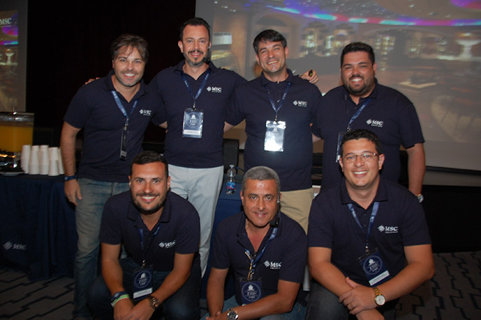 Time da MSC Cruzeiros do Brasil na 1ª Convenção Internacional de Vendas