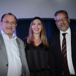 Toni Sando, do Visite SP, com, Valéria Ruiz e Bob Santos, do MTur
