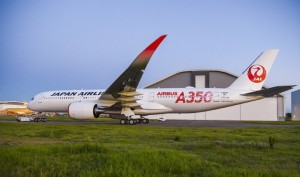 Airbus revela pintura especial para a entrega do 1° A350 da Japan Airlines