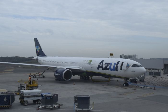 A330neo da Azul faz primeiro voo comercial; fotos 1 Modelo fez seu primeiro voo comercial com destino a Recife