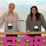 Barbara Picolo, da Flytour, e Rafaela Brown, do Visit Florida