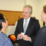 Cristina Fritsch e Karla Queiroz, da Abav-RJ, com Edmar Bull, da Copastur