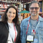 Daniela Bergamini, da Imaginadora, e Mauricio Alexandre, da RCA Turismo