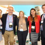 Elaine Blazys, do Visit Orlando, Sylvio Ferraz, da CVC, Danielle Hollander, do Visit Orlando, Fernanda Paranhos, da CVC, e Patrick Yvars, do Visit Orlando