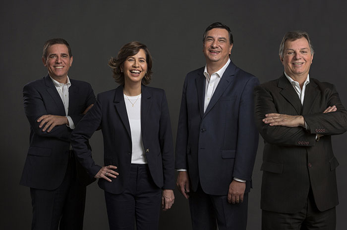 Equipe HotelCare- Ronaldo Albertino, Karen Freitas, Jeferson Munhoz e Luiz Rosano.
