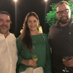 Fernando Valente, da Igu City Bus, Magaley Teixeira, da Decolar, e Lenadro Alonso, da Flytour Viagens