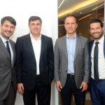 Ignacio Palácios, da MSC, Kleber da Silva, da Abrel, Roberto Roman, da Travel Ace, e Bruno Cordaro, da MSC