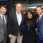 Ignacio Pálacios, da MSC, Alexandre Schimdt Fernandes, da Tilli Viagens, Lia Fagundes, da Acapulco Turismo, e Bruno Cordaro