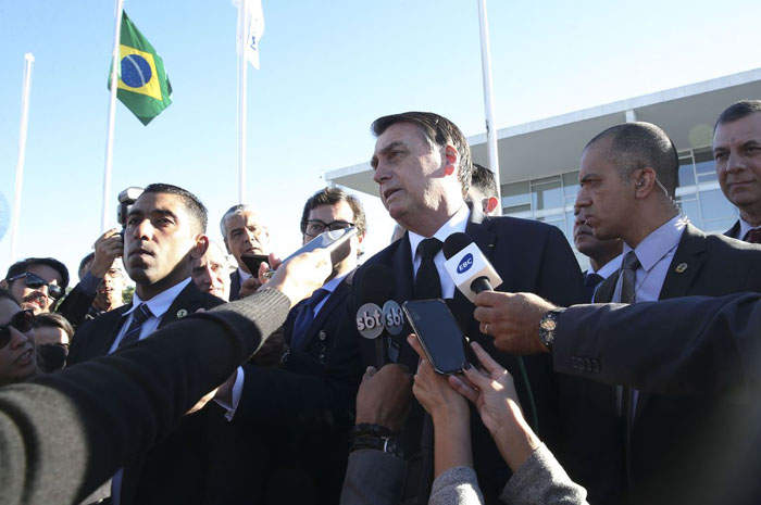Jair Bolsonaro falou sobre o veto anunciado ontem (17). (Foto: Antonio Cruz/Agência Brasil)