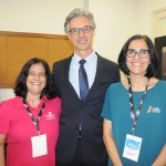 Marcia Galvão, da NCL, Marco Ferraz, da Clia Brasil, e Andrea Azem, da Velle