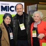 Maria Clália, Alexandre Marcilio e Adele Bartolucci, do Transamerica Expo Center