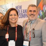 Maria Manzella, de New Orleans, e Allan Colen, do Travel South USA