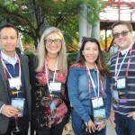 Mario Pineda e Mariana Manigold, da Juniper, com Karen Schmidt e Matt Teixeira, do Best Western